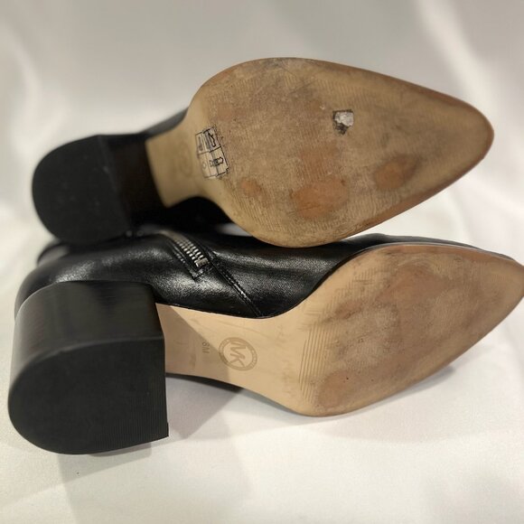 Black Leather Ankle Boot - Picture 5 of 7